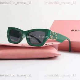 High Beauty Mui Mui Bag Sunglasses Advanced Women's Retro Large Frame Sunglasses Outdoor Sun Protection And UV Protection Glasses 308