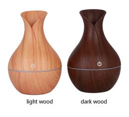 Wood Grain Essential Humidifier Aroma Oil Diffuser Humidifier Aair Purifier USB Led Flash Lights Sprayer For Office Household Slee8899818