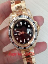 Luxury Top Quality Factory Watch 116618LN V7 ETA 2813 Automatic Ceramic Bezel 40MM Black dial 18K Yellow Gold Strap 116618 116610 7735564