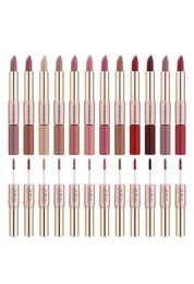 Whole 12 Colours Lips Makeup Lipstick Lip Gloss Long Lasting Moisture Cosmetic Red Matte Make Up Tools Waterproof5764639