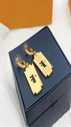 Gold Dangle Earrings Designer For Women Chains Earring Luxury Jewlery With Box 20224328786