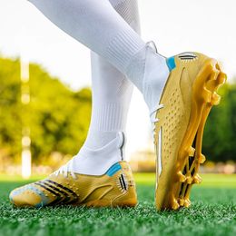 763G High Quality Ultralight Mens Soccer Shoes Non-Slip Turf Soccer Cleats TF/FG Training Football Sneaker Chuteira Campo 35-45 240426