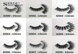 Whole 5 Pairs Natural Long Eyelashes False Eyelashes Makeup Full Lashes Natural Mink 3d Mink Lashes Faux Cils5070905