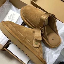 Designer Goldenstar Clog Slippers Bostons Clogs Golden Star Beach Sandal Cross Slides Women Tazz Tasman Fall Mustard Seed Chestnut Scuffs Winter Summer 591 654