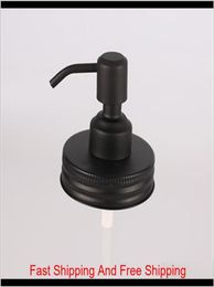 Black Mason Jar Soap Dispenser Lids Rust Proof 304 Stainless Steel Liquid Small Head Lotion Pump For Kitchen And Bathroom Jar Not 1994036