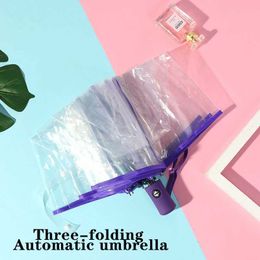 Umbrellas Transparent Umbrella Wind and Water Resistant Foldable Portable Automatic Rain Umbrella for Women Umbrella for Men Home Goods