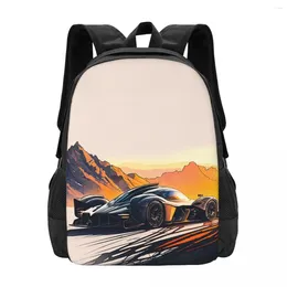 Backpack Dazzling Sports Car Mountain Sun Workout Backpacks Men Designer Big School Bags Modern Rucksack