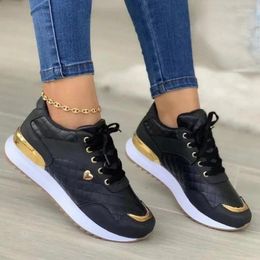 Casual Shoes 2024 Women Sneakers Mesh Patchwork Lace Up Ladies Flats Outdoor Walking Comfortable Breathable Female Footwear