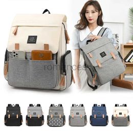 Diaper Bags Mother Baby Leather Pu Bag Mommy Storage Double Travel Backpack Mom Skin Shoulder Stroller d240430