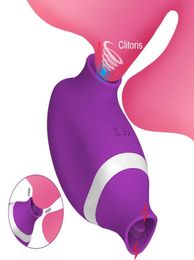 Clit Vibrator for Women Clitoris Powerful Sucker Tongue Licking Stimulator Oral Blowjob Pussy Sex Machine Toys Goods Adults7174329