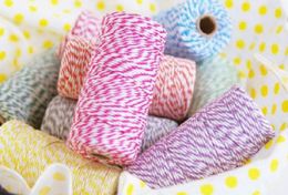 Cotton Baker Twine 21 Colours Gift Packing Double Colour Cotton Twine KD14395453