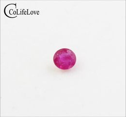 4mm round natural ruby loose gemstone for wedding engagement ring whole Africa ruby gemstone jewelry DIY2120158