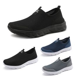 Free Shipping Men Women Running Shoes Low Breathable Anti-Resistant Comfort Black Grey Blue Mens Trainers Sport Sneakers GAI