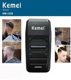 newest Kemei KM1102 Rechargeable Cordless Shaver for Men Twin Blade Reciprocating Beard Razor Face Care Multifunction Strong Trim5270319
