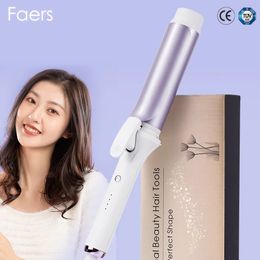 40mm Hair Curlers Negative Ion Ceramic Care Big Wand Wave Styler Curling Irons 3 Temperatures Fast Heating Styling Tools 240423