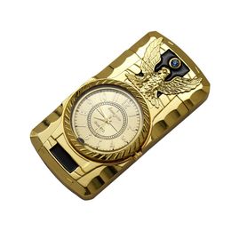 Hot Sale Watch Lighter Colorful Lamp Iatable Lighter Windproof Direct Fire Blue Flame Male And Female Metal Lighter