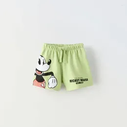 Clothing Sets Cartoon Shorts Outdoor Wear Boys Design Black Toddler Cute Printing Trendy Thin Soft Cotton Cropped Pants