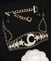 2023 Luxury quality charm pendant necklace hollow design star shape and black genuin leather choker have box stamp PS7540A1417835