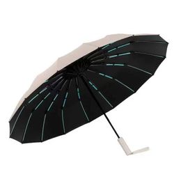 Umbrellas Windproof Automatic Umbrella 36 Bone Super Strong Sunshade Uv Protection Folding Sunproo Anti-Storm Large Size Reverse Rain Gear