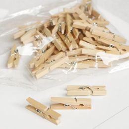 25/35/45/60/72MM size natural wooden clothes photo paper peg craft clip DIY wooden clamps