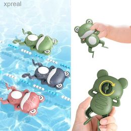 Bath Toys Baby shower toy new baby shower swimming toy cute frog spring toy baby shower toyWX