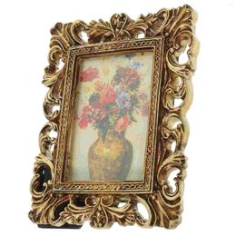 Frames Table Decor European Retro Resin Po Frame Desk Picture Home Vintage Portrait Holder