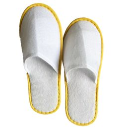 Wholesale of manufacturer's non slip disposable slippers for travel, hotels, home and guest use, multi-color breathable and soft disposable slippers