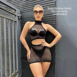 Sexy Bikiniausschnitt Fishnet Dessous