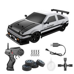 AE86 Remote Control Car Racing Vehicle Toys For Children 1 16 4WD 24G High Speed GTR RC Electric Drift Gift 240411