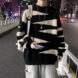 Men's Sweaters Top Grade Autum Fashion Brand Knitwear Pullover Warm Sweater Winter Striped Oneck Casual Mens Knitted Jumper Clothes C65