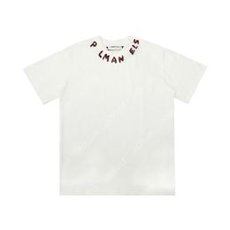 Palm PA Tops Hand-drawn Logo Summer Loose Luxe Tees Unisex Couple T Shirts Retro Streetwear Oversized T-shirt Angels 2290 HDM