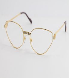 High Quality Gold Optical Eyeglasses Mens Large Square eye glasses Women Design Classical Model glasses with box4094146