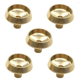 Candle Holders 5 Pcs Backflow Incense Base Censer Rack Filter Holder Stick Support Burner Brass Trays Reusable Sticks