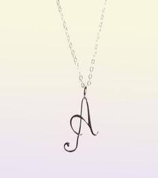 12P Monogram English Initial Alphabet A Tiny Letter Charm Metal pendant necklace for Engagement Lucky woman mother men039s fami9368151