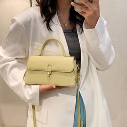 Shoulder Bags Women's Premium Texture Luxury Bag 2024 Fashion Designer Solid Color Small Square Handbag Wild Messenger