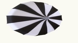 10 pcslot Creative Design Black And White Striped Golf Umbrella Longhandled Straight Pagoda Umbrella2448571