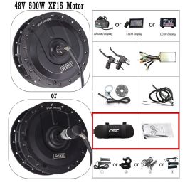 Part 48V 500W MXUS Motor Ebike Kit XF15F XF15R Mountain Electric Bike Front/Rear Drive Hub KT Display 25A Controller PAS Throttle