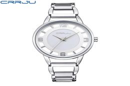 CRRJU Luxury Brand Fashion Gold Woman Bracelet Watch Women Full Steel Quartzwatch Clock Ladies Dress Watches relogio feminino8710546