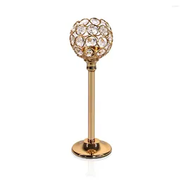 Candle Holders HPDEAR Gold Crystal Candlestick Suitable For Home Decor Table Wedding Holiday In 3 Sizes.