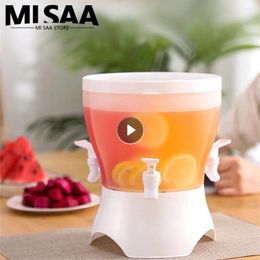 Water Bottles Teapot Jugs Beverage Dispenser Fruit Tank Cold Kettle With Faucet Pitcher Teaware Large Capacity