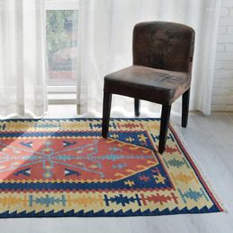 Carpets Bohemian TapestriesKILIM Wool Family Living Room Tea Table Bedroom Tapestry Carpet Hand-woven By Moroccan People