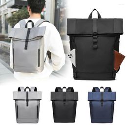 Backpack Men Business Laptop Large Capacity Waterproof Bag Wear-resistant Layered Storage Lightweight For Travel