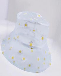 Hats Buckets Hat Women Transparent Lace Flower Beach Panama Hats High Top Snapback Fashion UV Protection Sun Cap Fisherman1687037