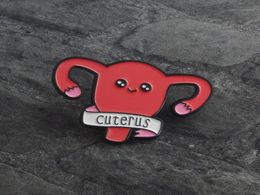 Pins Brooches Feminism Hurray Cartoon Cuterus Uterus Enamel Pins Badge Lapel Pin Accessories Girl Power Women039 Rights Femi4281802