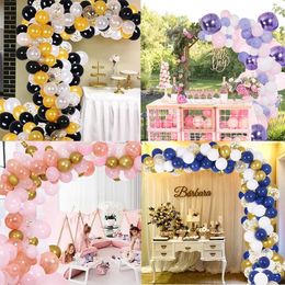 138PCS Balloon Garland Kit Arch Party Supplies Decorations Pink Rose Gold Ballons for Bridal Baby Shower Birthday Wedding Party 240429