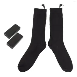 Waist Support Electric Heated Socks Heating Cotton Material Warm Battery Powered For Men Skiing