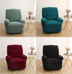 Chair Covers Solid Colour Recliner Cover Stretch Polar Fleece Lazy Boy Relax Sofa Lounger Couch Slipcover Armchair4153099