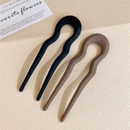 Hair Clips Simple U-shaped Sticks Fork Hairpin Elegant Women Clip Girls Hairpins Bun Headwear Styling Accessories