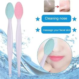 1PC Silicone Face Cleansing Brush Effective Nose Exfoliator Blackhead Acne Removal Soft Deep Cleaning Brush Face Care Tool