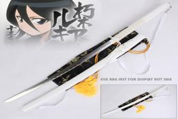 Festive Party Supplies Decoration sword Rukia Kuchiki Sode Shirayuki White Blade Real Stainless Steel Bleach Anime Copslay PropsN6020073